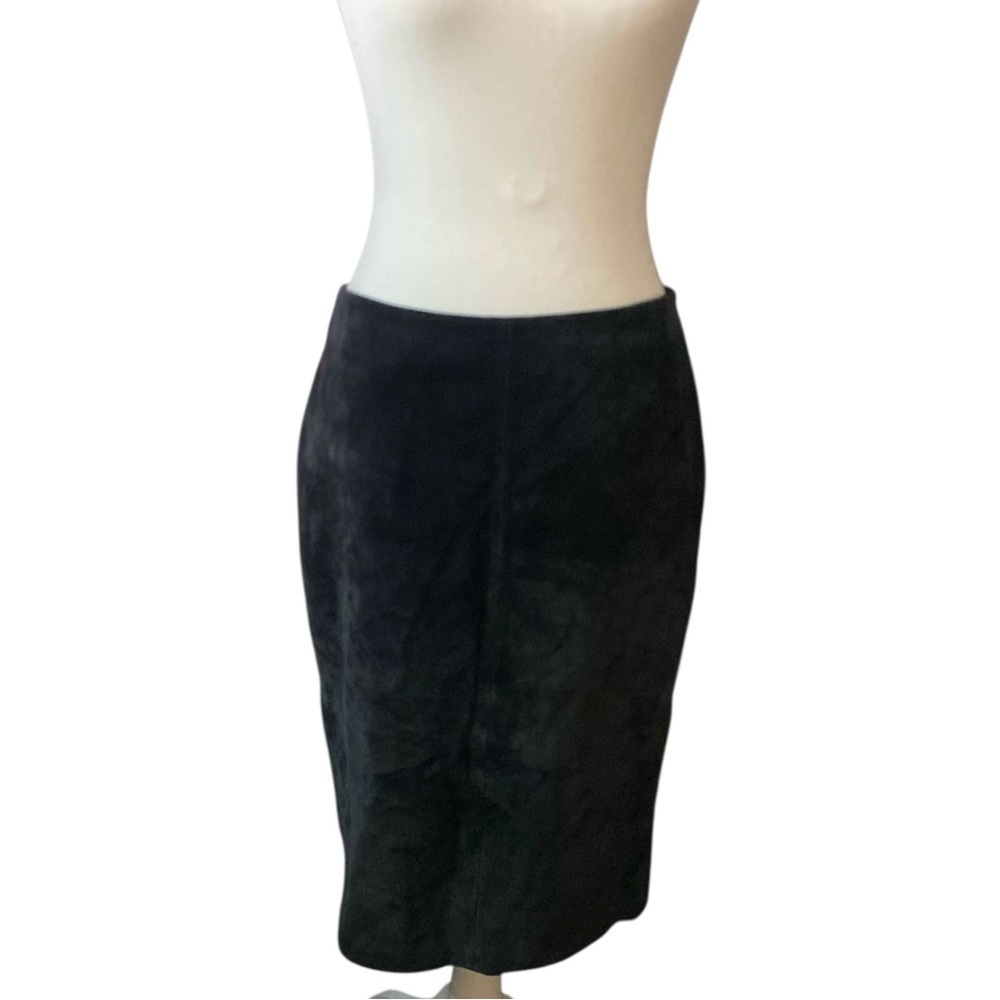 Danier - Vintage suede leather mid length pencil skirt